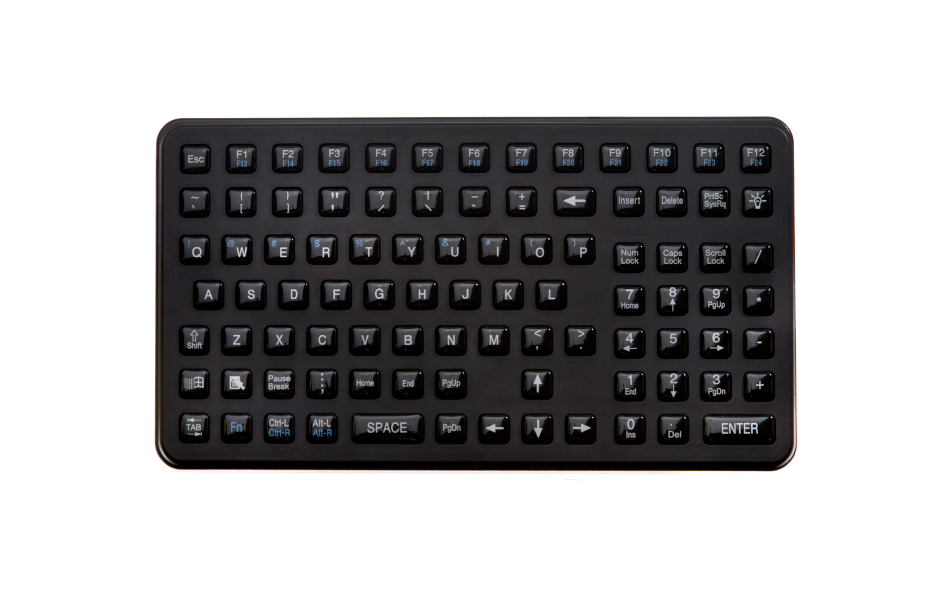 Gamber-Johnson iKey (SL-91) KEYBOARD, EPOXY COATED, SPACED OUT KEYS, 10-KEY NUM PAD, USB-A (7300-0723)