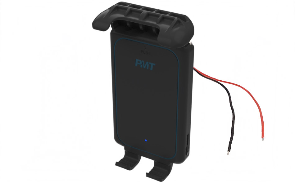 Gamber-Johnson XL Wireless Charging Phone Cradle with Bare Wire Lead (7300-0759-05)