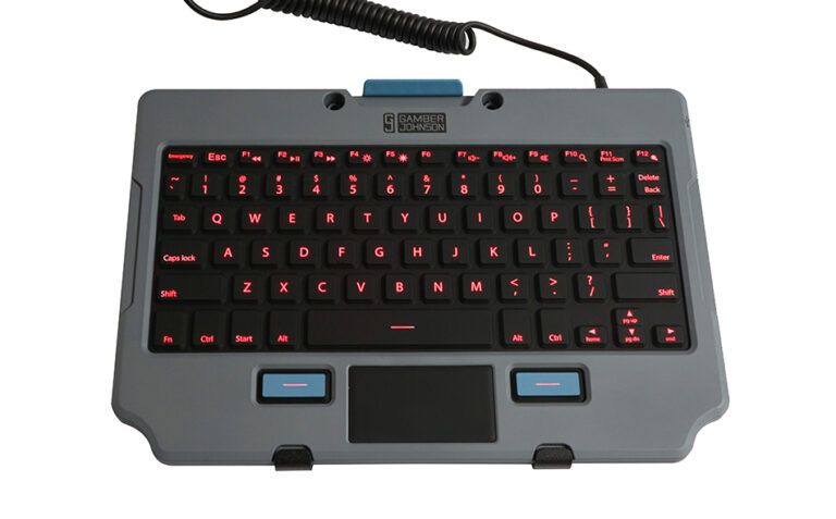 Gamber-Johnson Rugged Lite Backlit Keyboard (7160-1683-00)